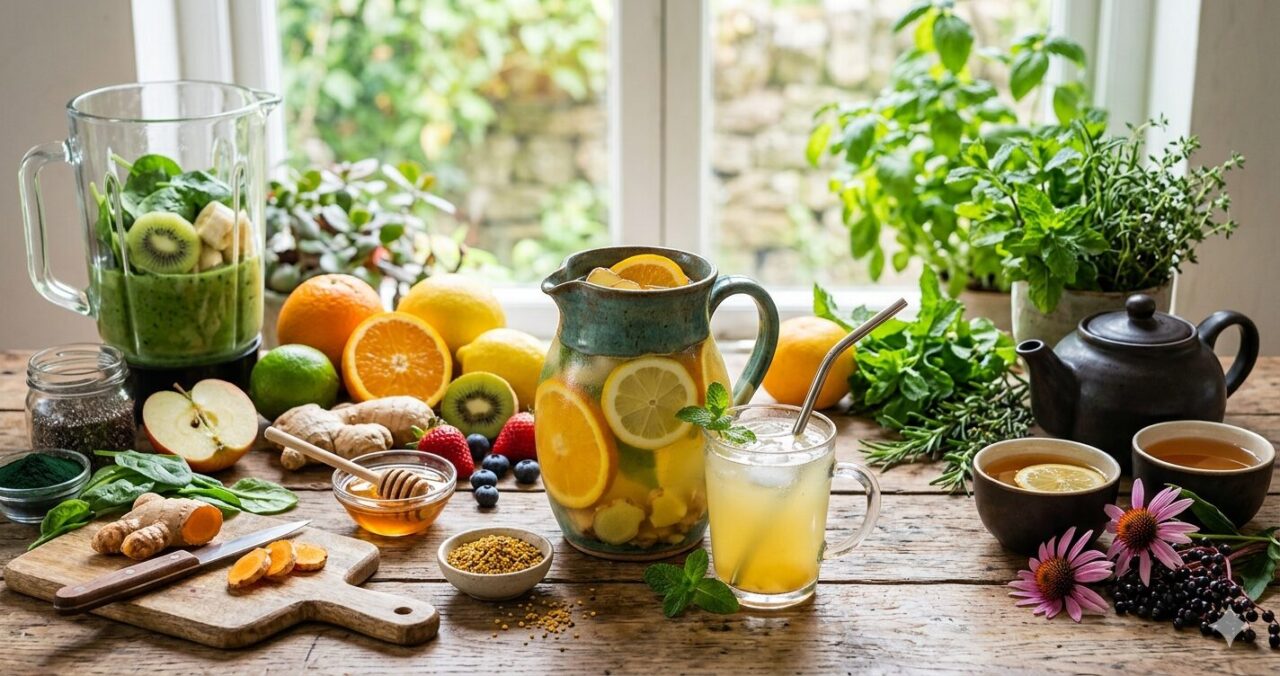 10 Bebidas Naturais Para Aumentar a Imunidade Rapidamente e com Saúde