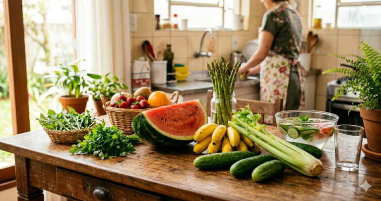 7 Alimentos que ajudam a reduzir retenção líquida e desinchar