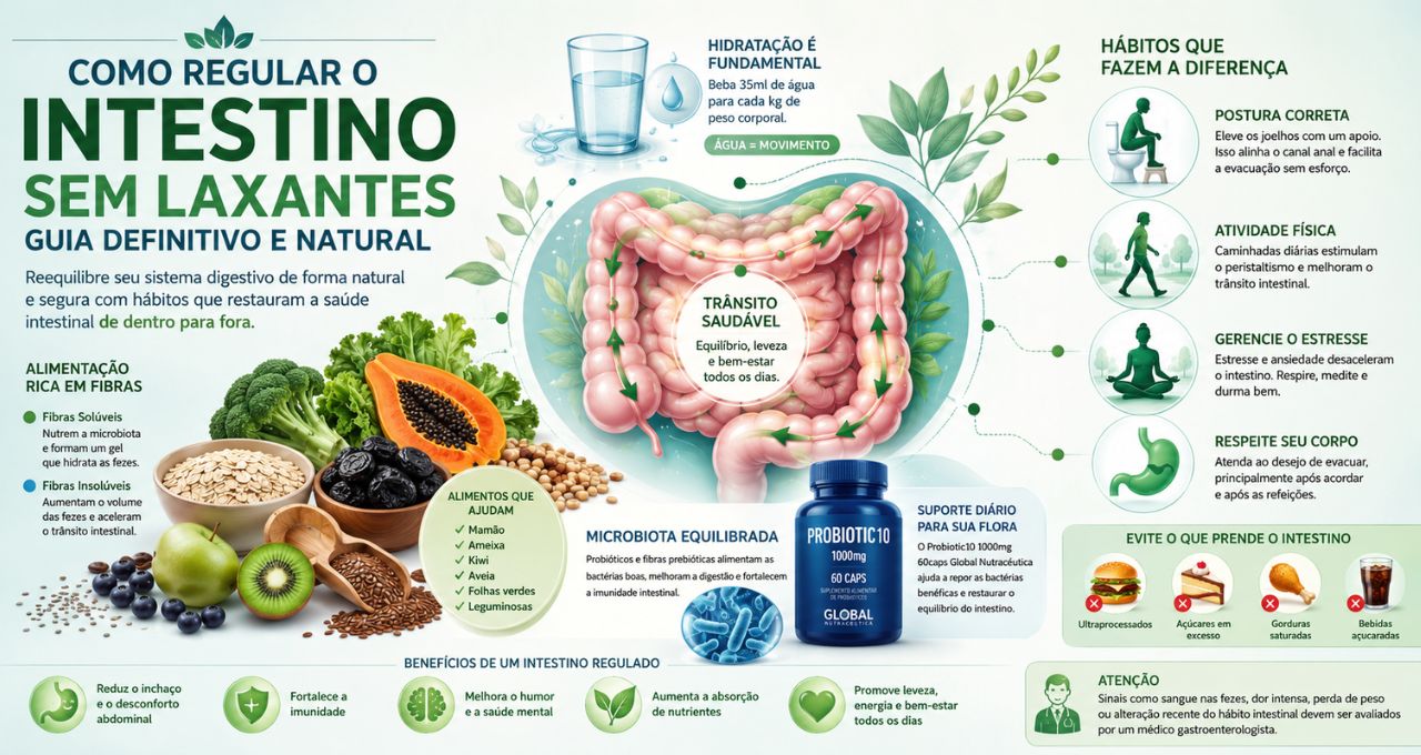 Como regular o intestino sem laxantes