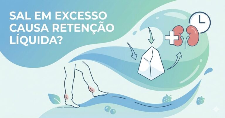 Sal em excesso causa retenção líquida