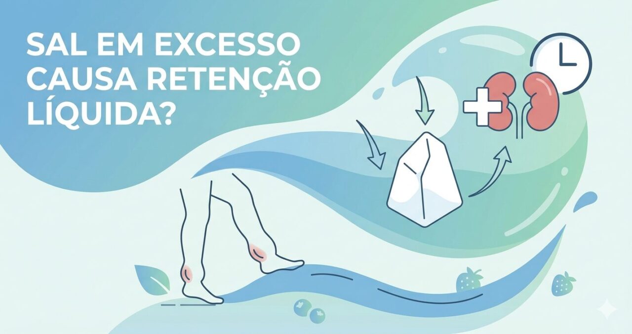 Sal em excesso causa retenção líquida